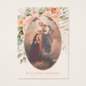 Carte de prière commémorative des funérailles de J (Devant)