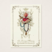 Carte de prière commémorative des funérailles de l (Devant)