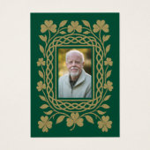 Carte de prière commémorative des funérailles d'or (Devant)