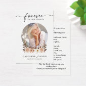 Carte de prière commémorative des funérailles flor (Bureau)