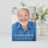 Carte de prière commémorative des funérailles mode (Debout devant)