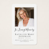 Carte de prière commémorative des funérailles papi (Devant)