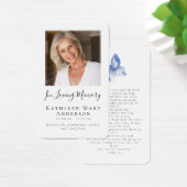 Carte de prière commémorative des funérailles papi (Bureau)