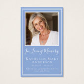 Carte de prière commémorative des funérailles papi (Devant)