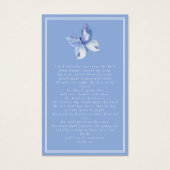 Carte de prière commémorative des funérailles papi (Dos)