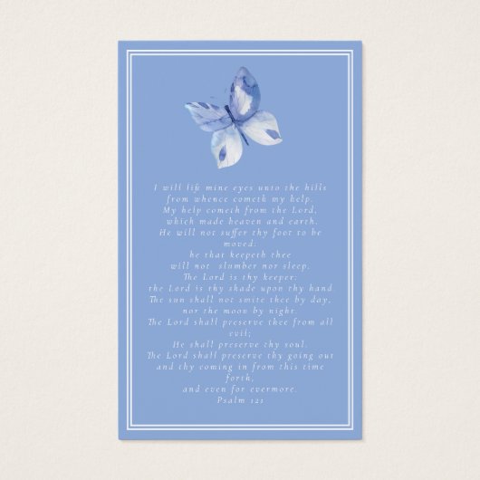 Carte de prière commémorative des funérailles papi (Dos)