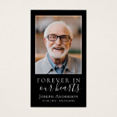 Carte de prière commémorative des Monts-Photo (Devant)