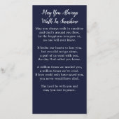 Carte de prière commémorative Drapeau américain An (Dos)