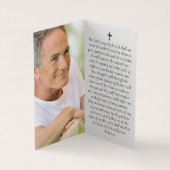 Carte de prière commémorative du coucher de soleil (Intérieur)