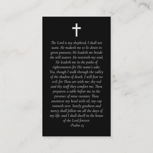 Carte de prière commémorative du coucher de soleil (Dos)