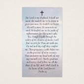 Carte de prière commémorative du coucher du soleil (Dos)