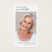 Carte de prière commémorative du coucher du soleil (Devant)