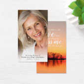 Carte de prière commémorative du coucher du soleil (Bureau)