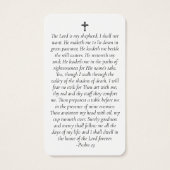 Carte de prière commémorative du coucher du soleil (Dos)