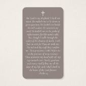 Carte de prière commémorative du coucher du soleil (Dos)