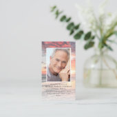 Carte de prière commémorative du coucher du soleil (Debout devant)