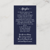 Carte de prière commémorative du drapeau américain (Dos)