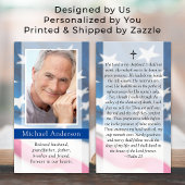 Carte de prière commémorative du drapeau américain