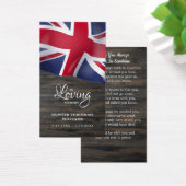 Carte de prière commémorative du drapeau britanniq (Bureau)