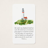 Carte de prière commémorative du phare (Dos)