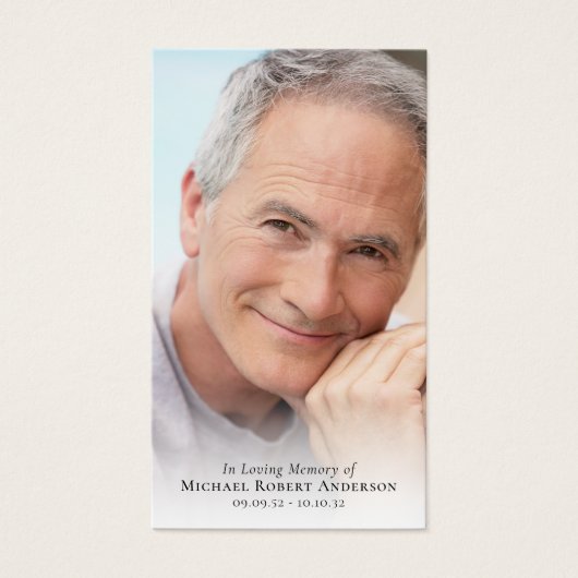 Carte de prière commémorative du phare (Devant)