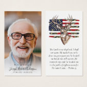 Carte de prière commémorative du stade de chasse p (Devant & derrière)