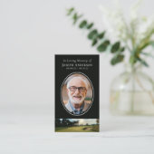 Carte de prière commémorative du terrain de golf O (Debout devant)