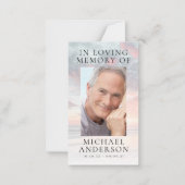 Carte de prière commémorative en mémoire d'amour (Devant)