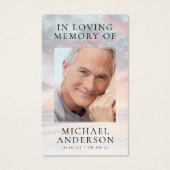 Carte de prière commémorative en mémoire d'amour (Devant)