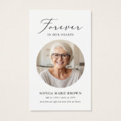 Carte de prière commémorative en mémoire d'amour (Devant)