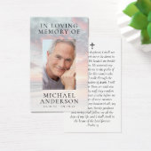 Carte de prière commémorative en mémoire d'amour (Bureau)