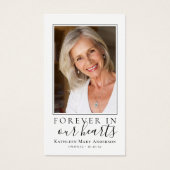 Carte de prière commémorative Eucalyptus (Devant)