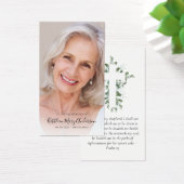 Carte de prière commémorative Eucalyptus Cross Pho (Bureau)