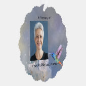 Carte de prière commémorative Fleurs blanches coli (Droite)