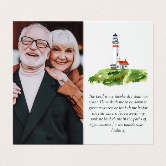 Carte de prière commémorative Folever in Our Heart (Intérieur déplié)