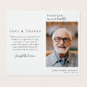 Carte de prière commémorative Folever in Our Heart (Extérieur déplié)