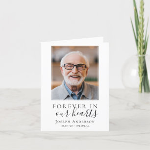 Carte de prière commémorative Folever in Our Heart