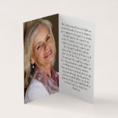 Carte de prière commémorative Folever in Our Heart (Intérieur)