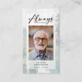 Carte de prière commémorative | Forêt (Devant)