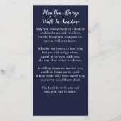 Carte de prière commémorative Funérailles de vétér (Dos)