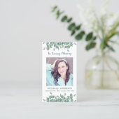 Carte de prière commémorative Funérailles Eucalypt (Debout devant)