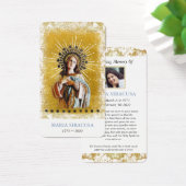 Carte de prière commémorative funéraire catholique (Bureau)