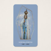 Carte de prière commémorative funéraire catholique (Devant)