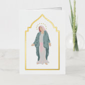 Carte de prière commémorative funéraire catholique (Recto)