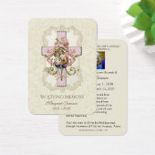 Carte de prière commémorative funéraire catholique (Bureau)