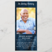 Carte de prière commémorative funéraire Photo Marb (Devant)