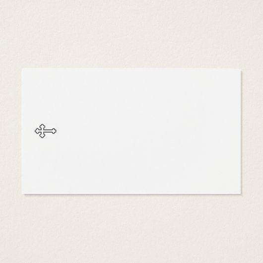 Carte de prière commémorative funéraire Sympathy (Dos)