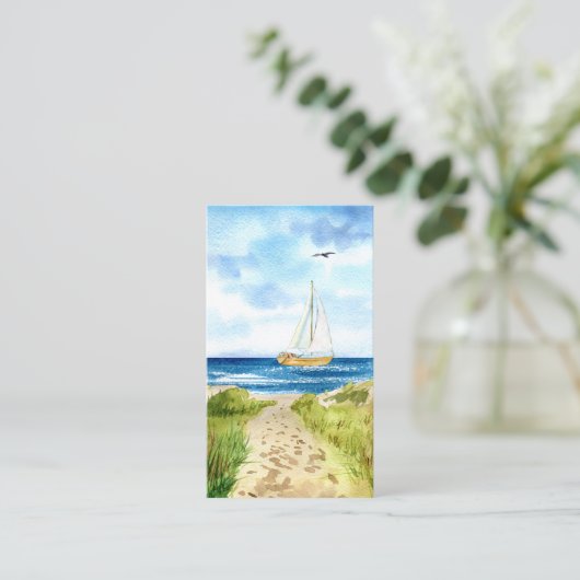 Carte de prière commémorative funéraire Voilier Ba (Debout devant)