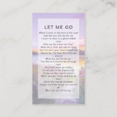 Carte de prière commémorative | Lavande (Dos)