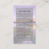 Carte de prière commémorative | Lavande (Dos)